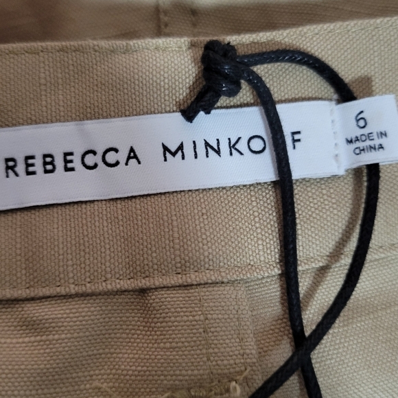 NWT Rebecca Minkoff Sandra pant high rise sand color size 6 - Picture 8 of 12